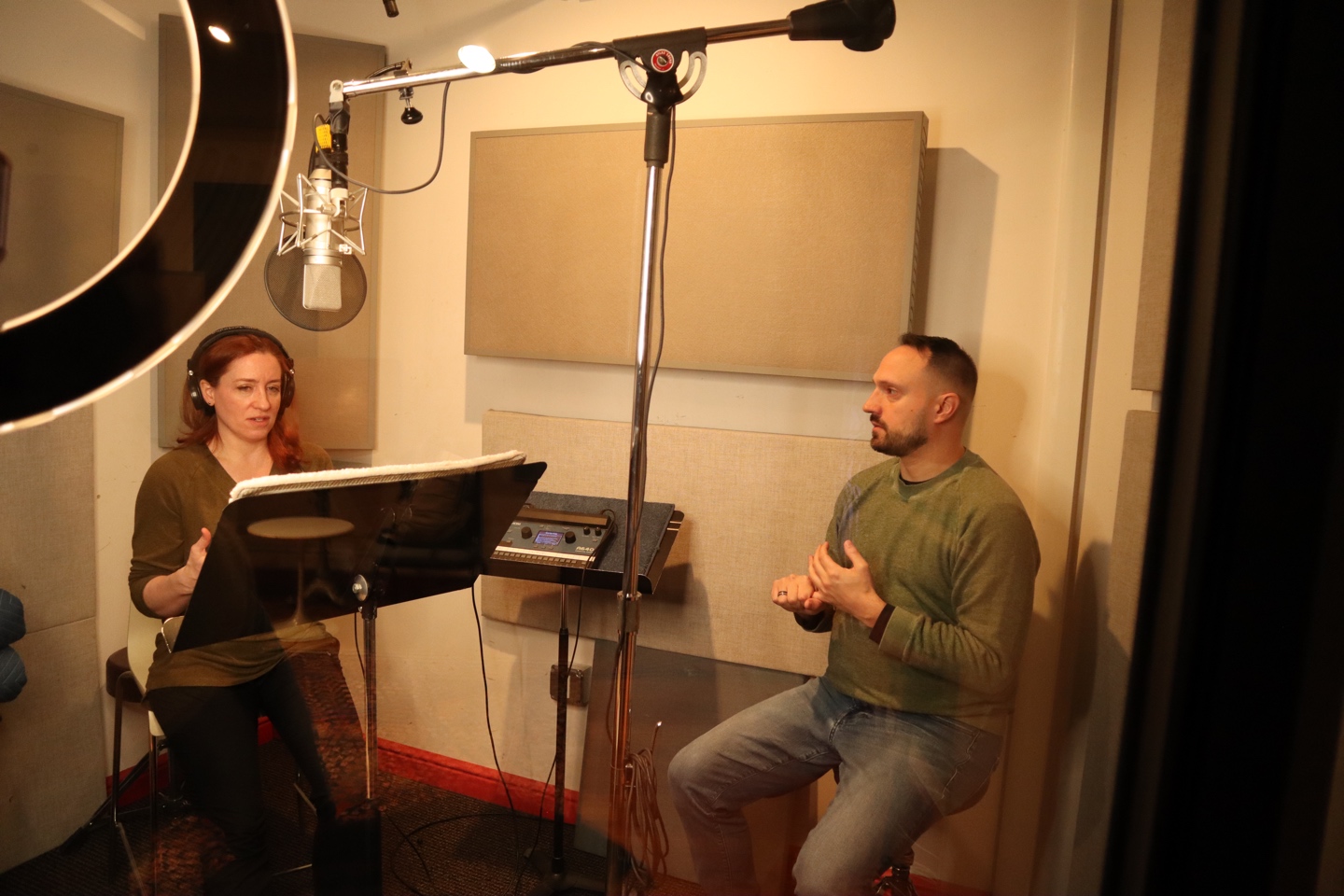 My 80-Year-Old Boyfriend | Christian and Charissa in the Vocal Booth